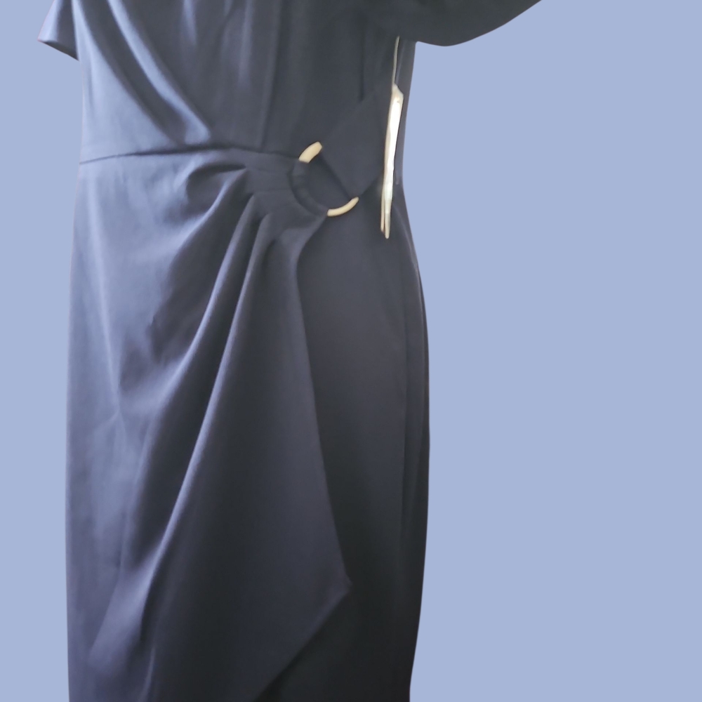 Studio I Elegant Blue Midi Dress - Picture 2 of 5